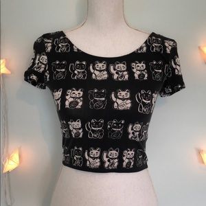 🐱 Lucky Cat Crop Top 🐱